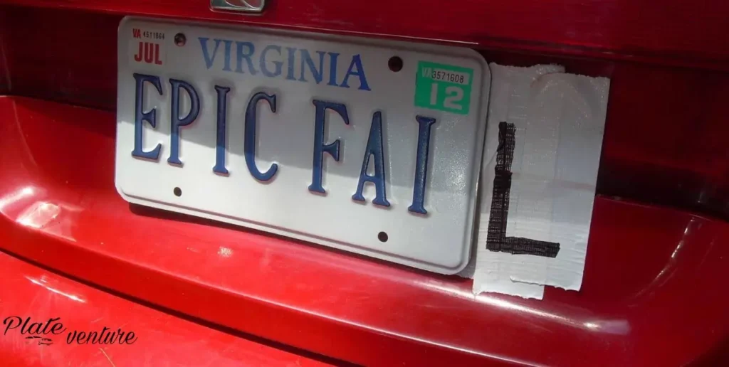 Customization Options for Red License Plates