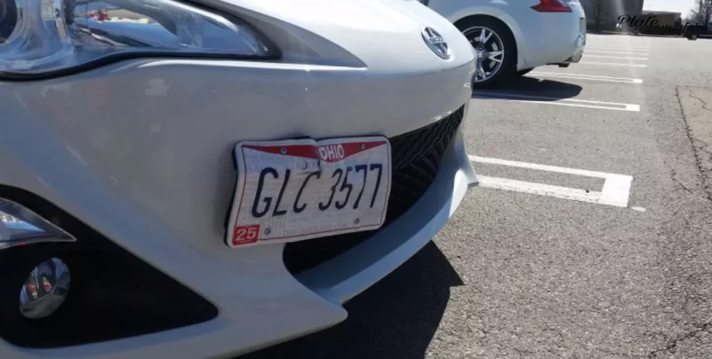 Front License Plate Bent