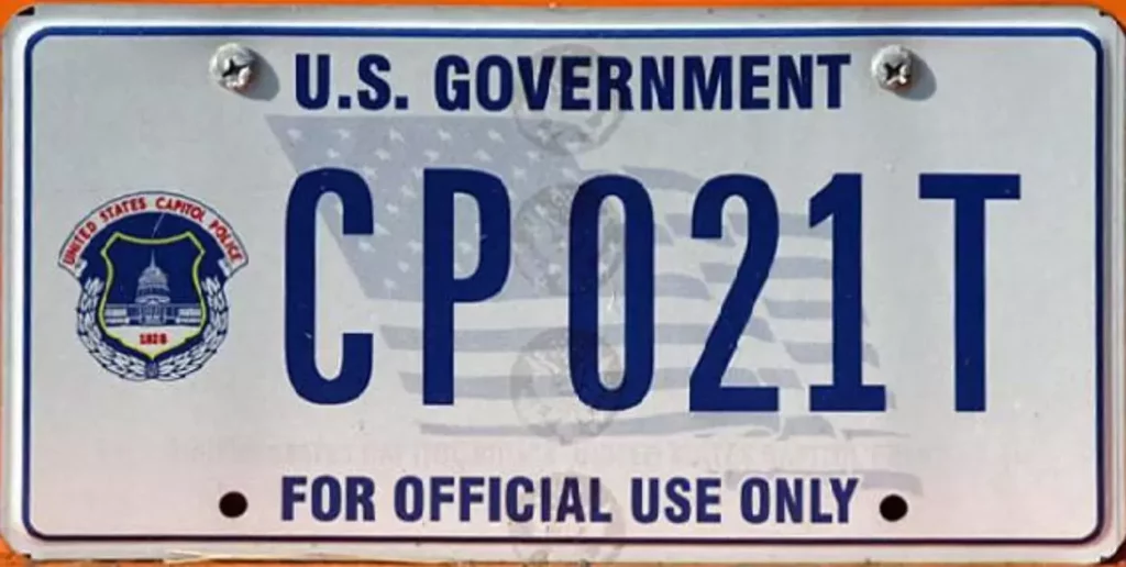 Government Agencies and License Plate Codes