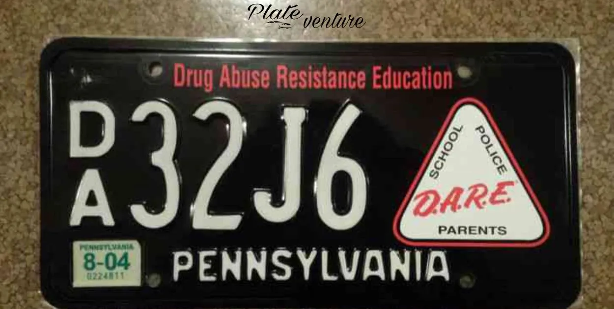 How To Get A Black D.A.R.E. License Plate In Pa?