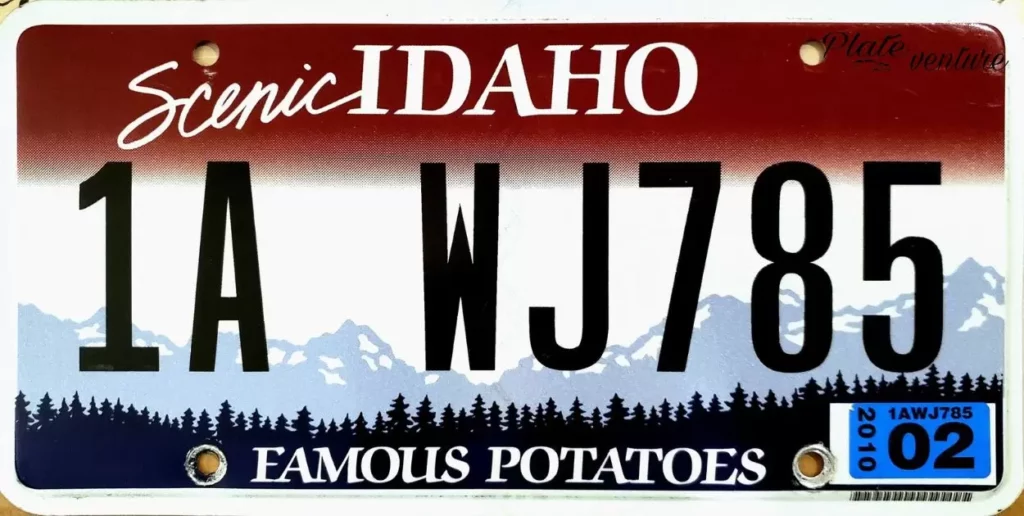 Idaho License Plate Availability