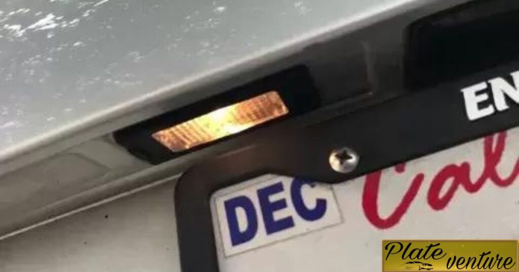 Only One License Plate Light Works