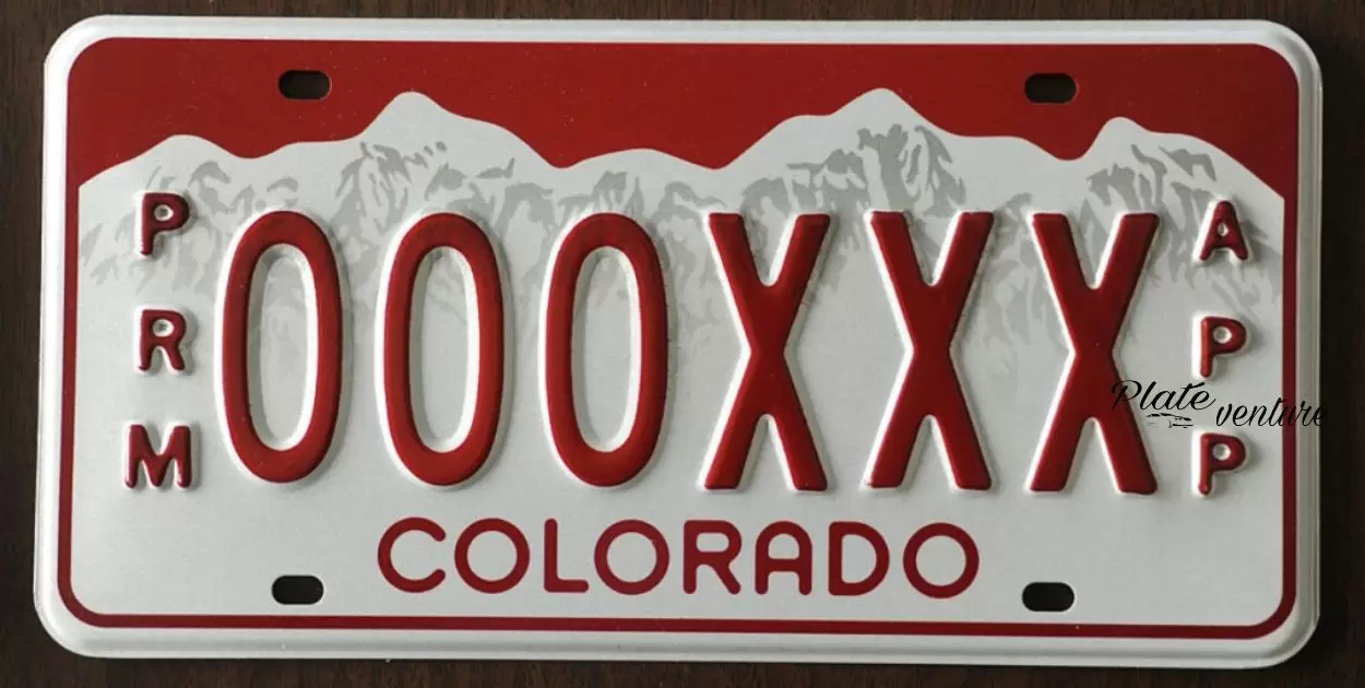 Red License Plate Colorado?