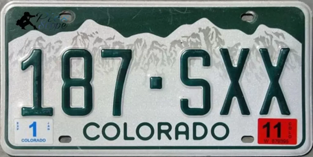 The unique features of a Red Colorado License Plate