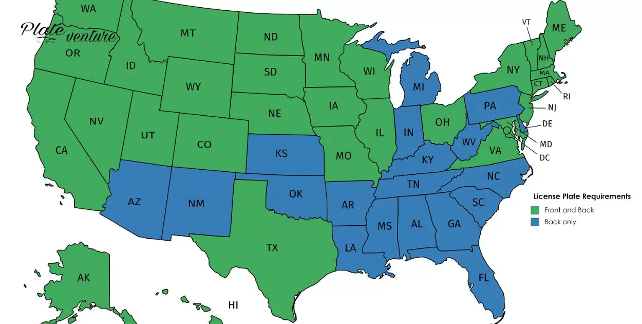 what states require license plate lights