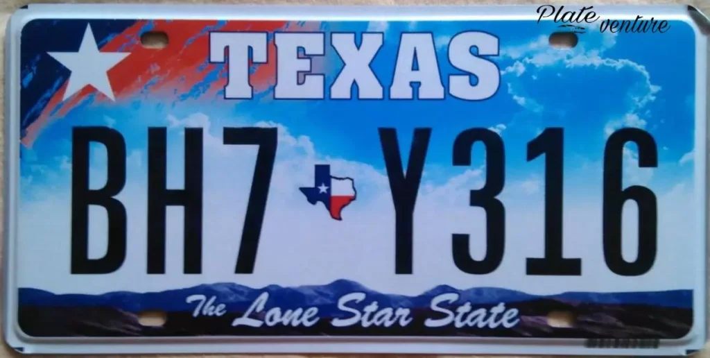 Replacing Lost or Damaged Black Texas License Plates