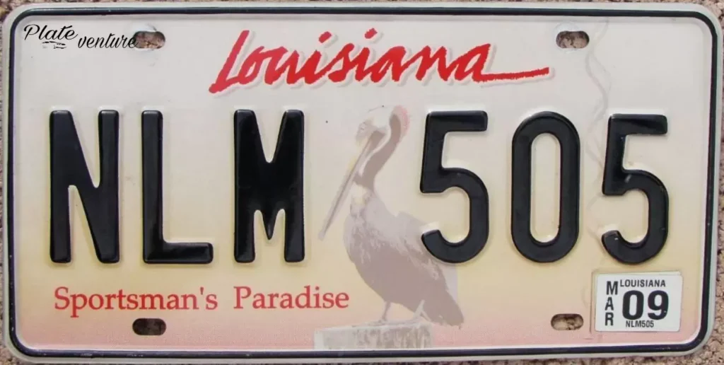 What does DV mean on a Louisiana license plate?