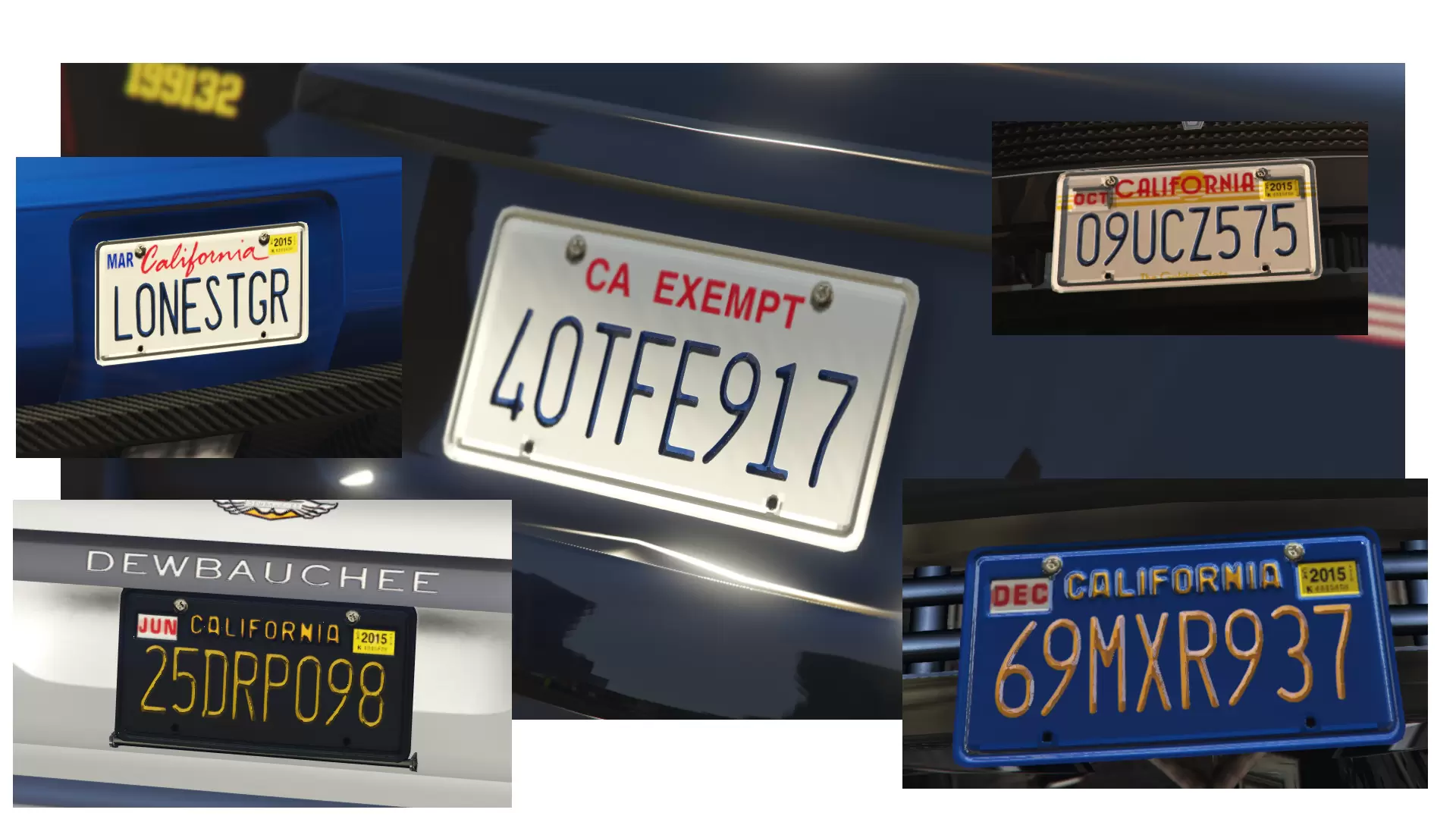 What vehicle characteristics determine license plate size?
