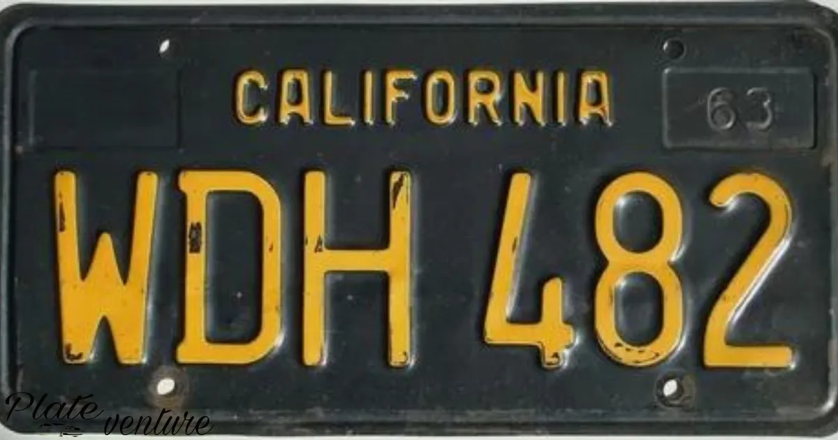 Get Black License Plate California