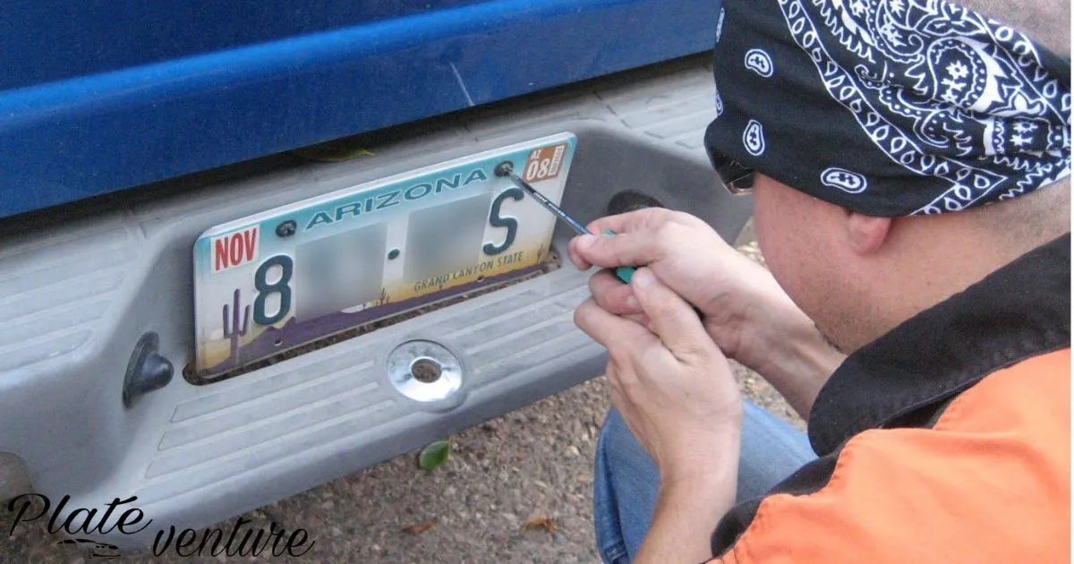 Remove Rusted License Plate Screws