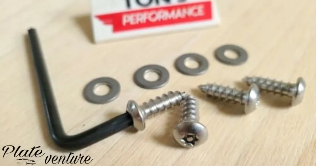 License Plate Screws Spin Freely And Don't Come Loose